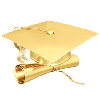 Golden Graduation Cap