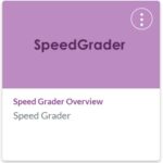 Speed Grader Canvas Course Tile