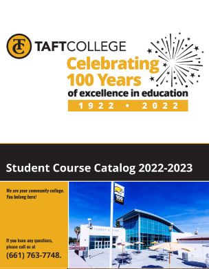 Taft College Course Catalog 2022 - 23
